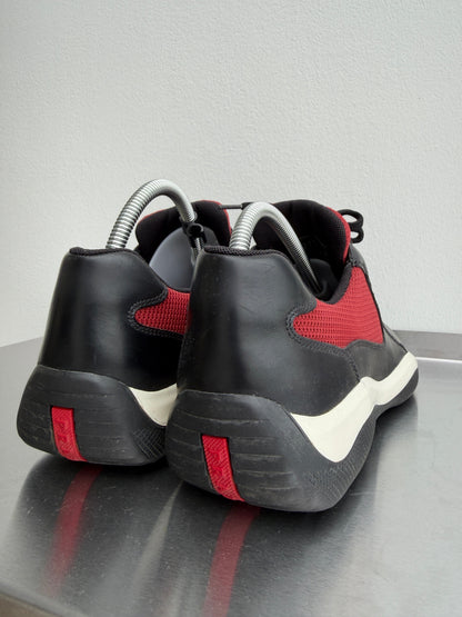 Prada Sport Red & Black 00s Leather Cups | Medium, Black