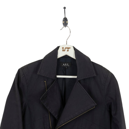 A.P.C. Zip Detail Cotton Biker Jacket