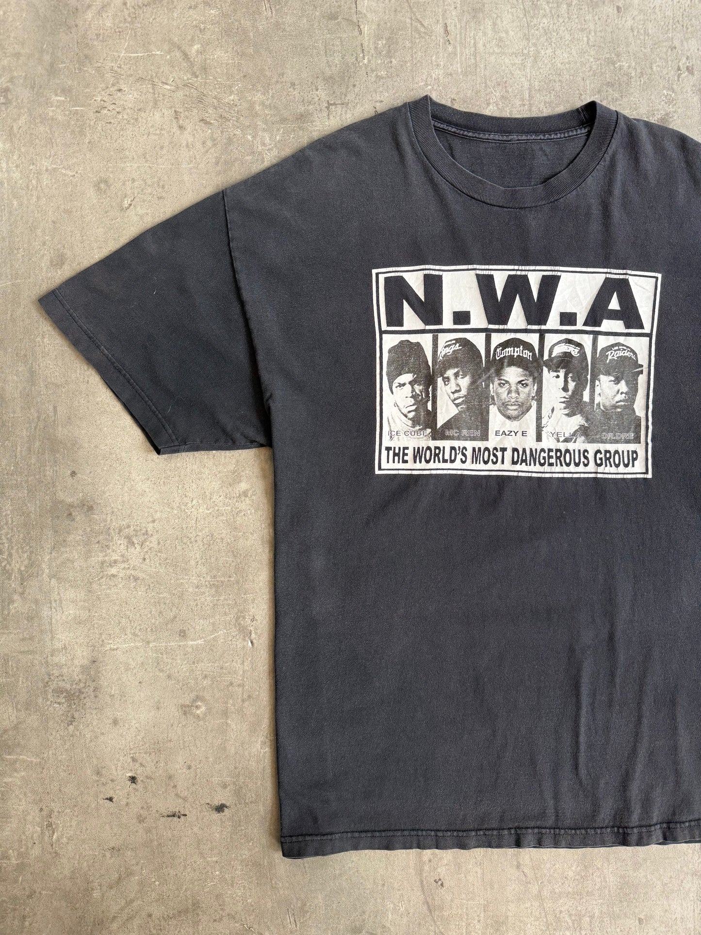 N.W.A Worlds Most Dangerous Group Graphic Tee | Extra Large, Black