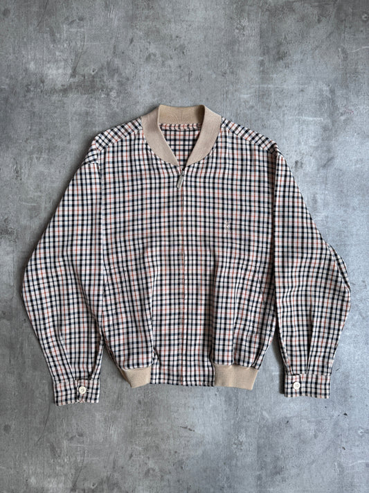 YSL Autumnal Check Lightweight Bomber Jacket