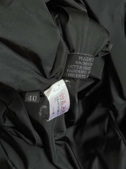 A/W1998 Prada Black Padded Nylon Technical Overcoat