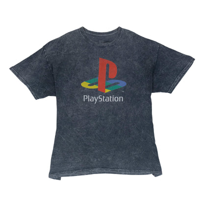 PlayStation Graphic Printed Distressed Oversized T-shirt