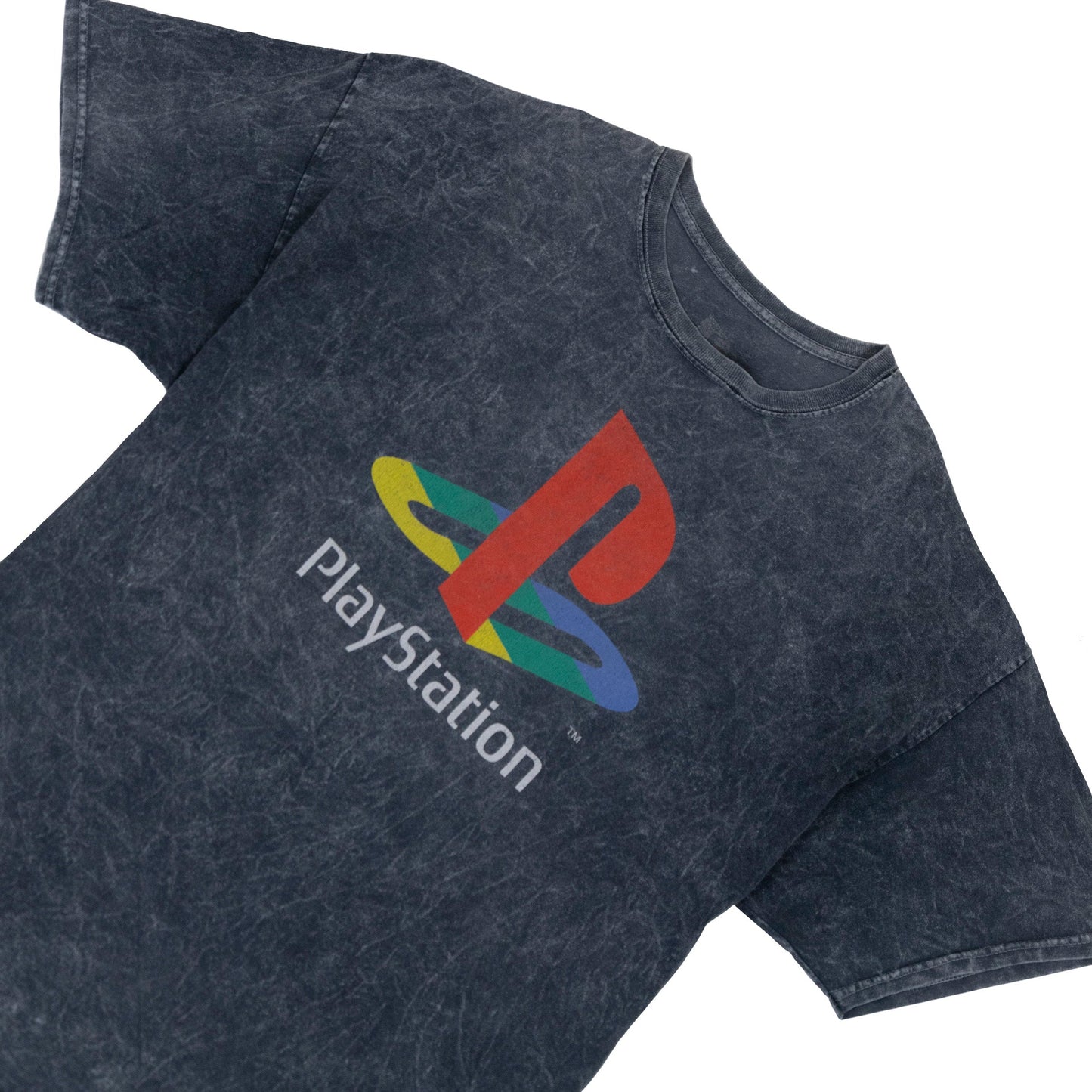 PlayStation Graphic Printed Distressed Oversized T-shirt