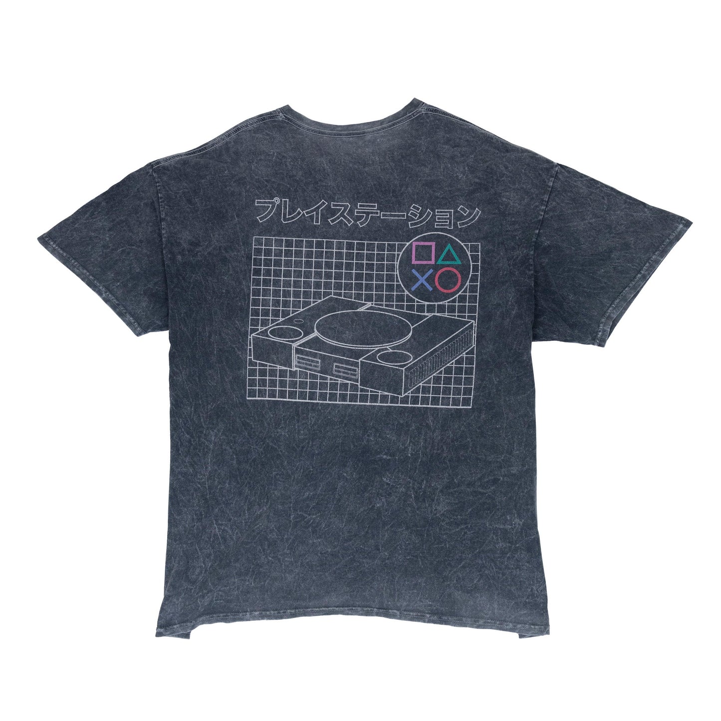 PlayStation Graphic Printed Distressed Oversized T-shirt