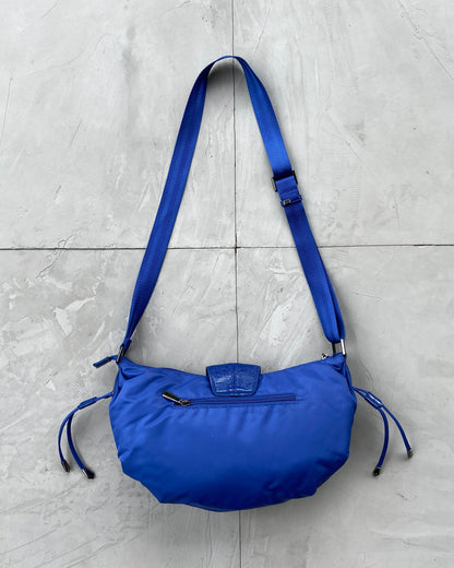 MUGLER NYLON & CHROME STAR SHOULDER BAG. | O/S, Blue