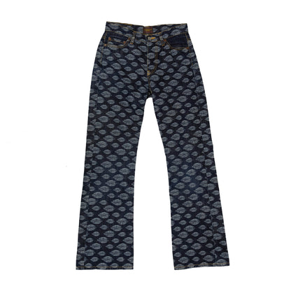 Ozone Community Monogram Japanese Flared Jeans