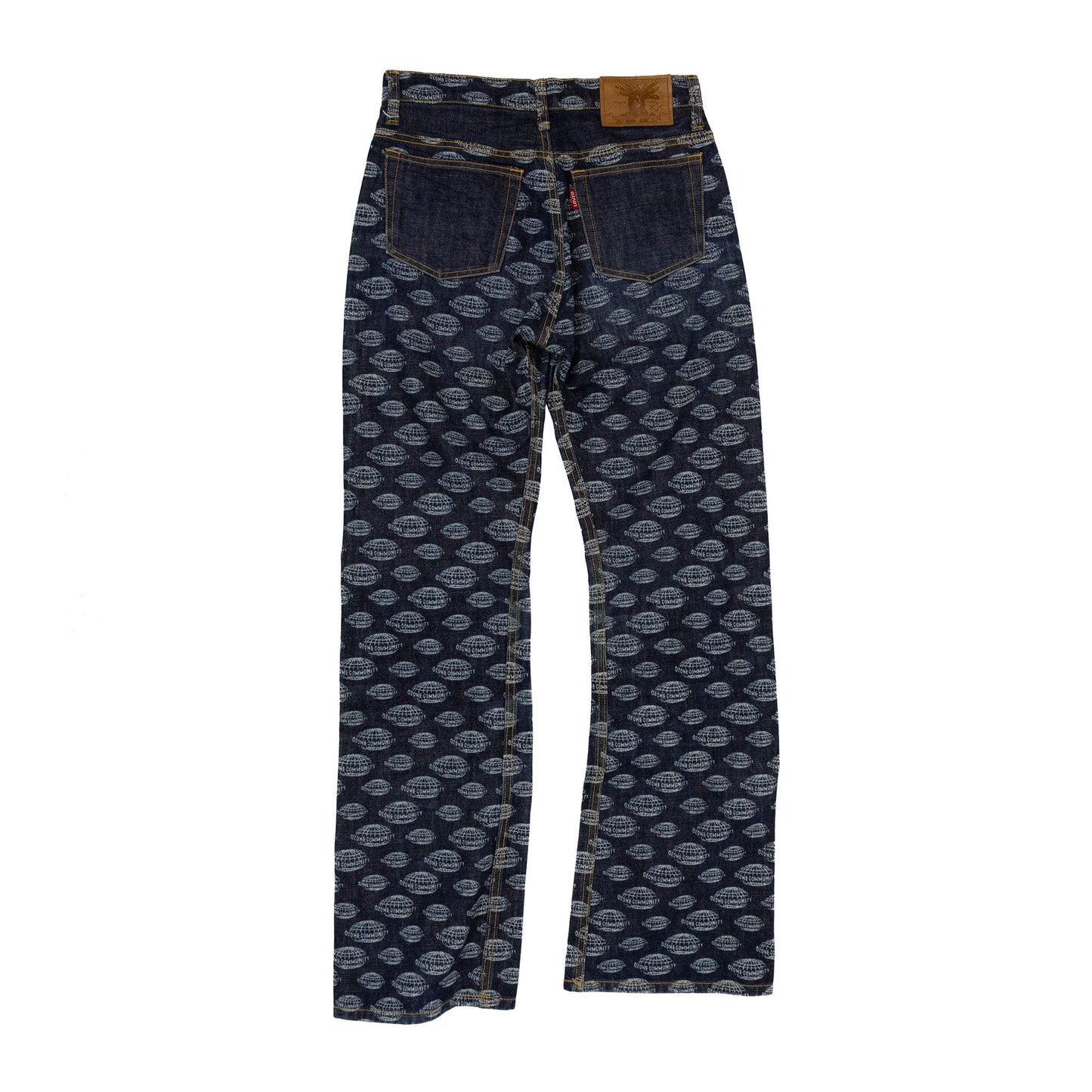 Ozone Community Monogram Japanese Flared Jeans