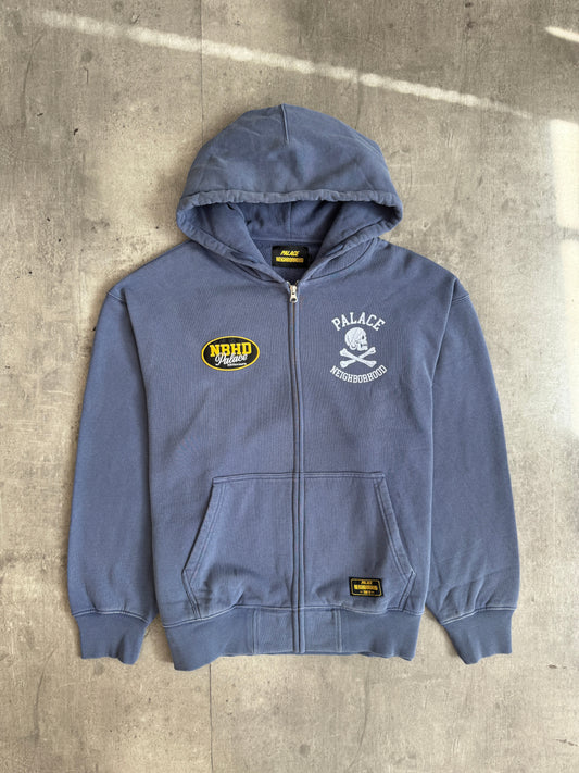 PALACE NEIGHBORHOOD SKULL ZIP HOOD NAVY