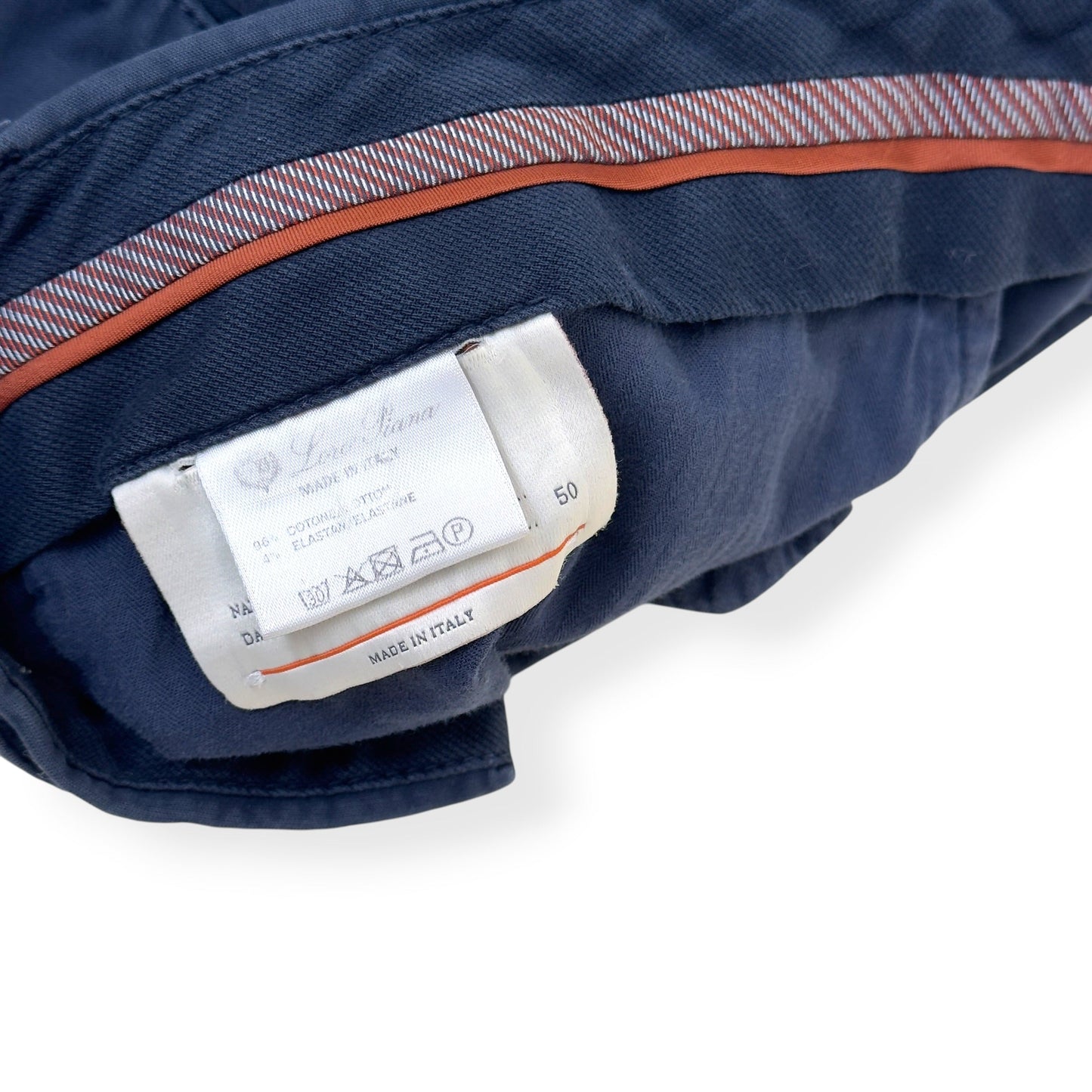 LORO PIANA CHINO TROUSER NAVY 50 / L | Large, Navy