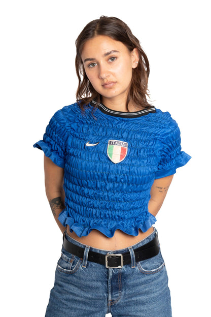 VT Rework : Italy x Nike Shirred Top - Known Source