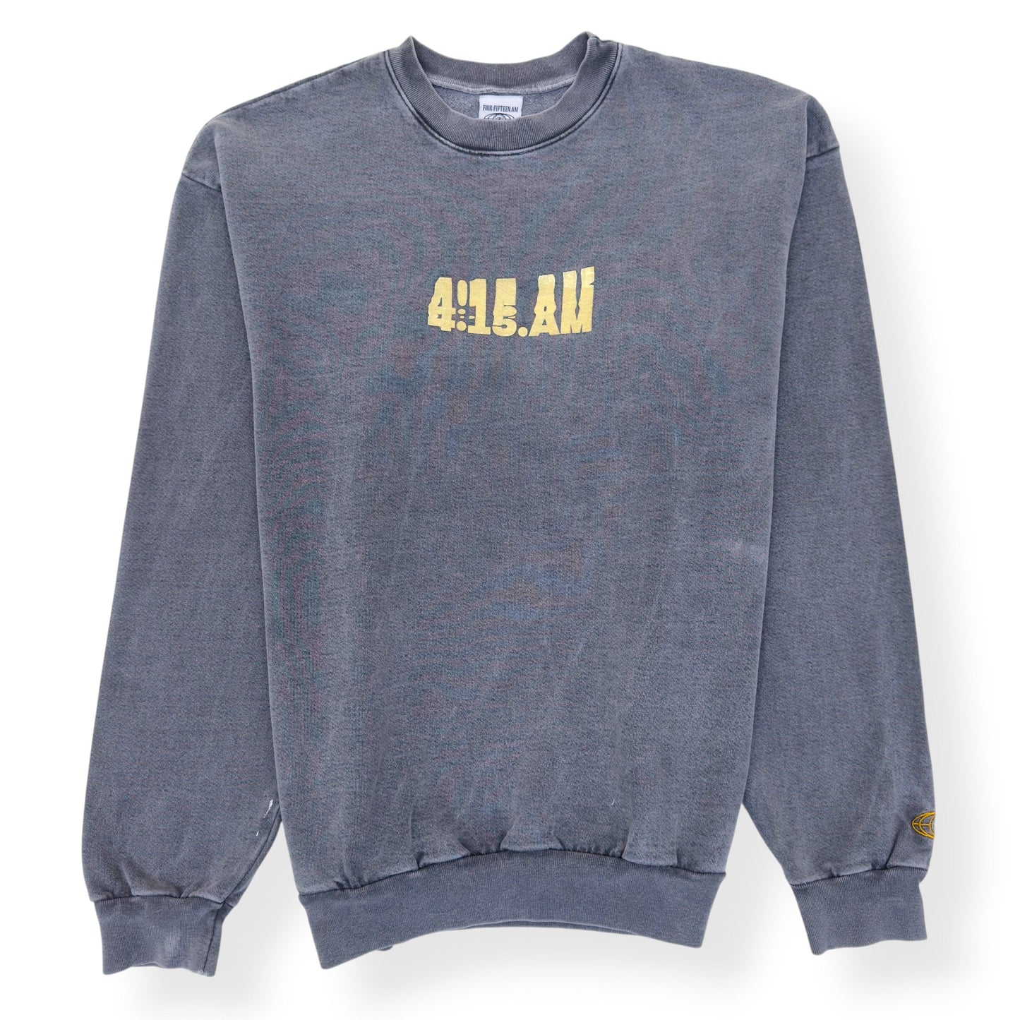 FOUR:FIFTEEN.AM GRAPHIC PRINT FADED SWEATSHIRT GREY XL | XL, Grey