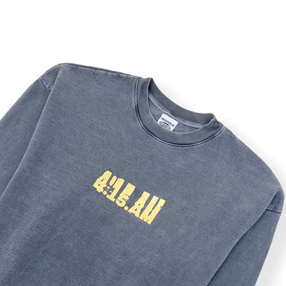 FOUR:FIFTEEN.AM GRAPHIC PRINT FADED SWEATSHIRT GREY XL | XL, Grey