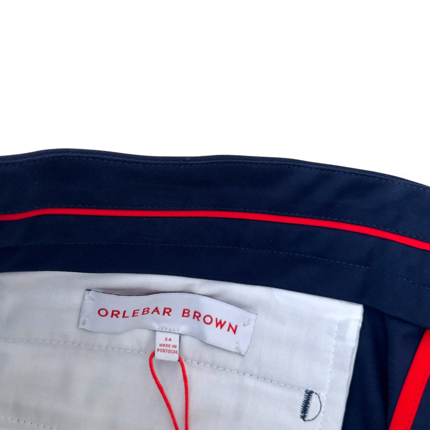 ORLEBAR BROWN GRIFFON TROUSER NAVY 34 / L | Large, Brown