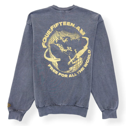 FOUR:FIFTEEN.AM GRAPHIC PRINT FADED SWEATSHIRT GREY XL | XL, Grey