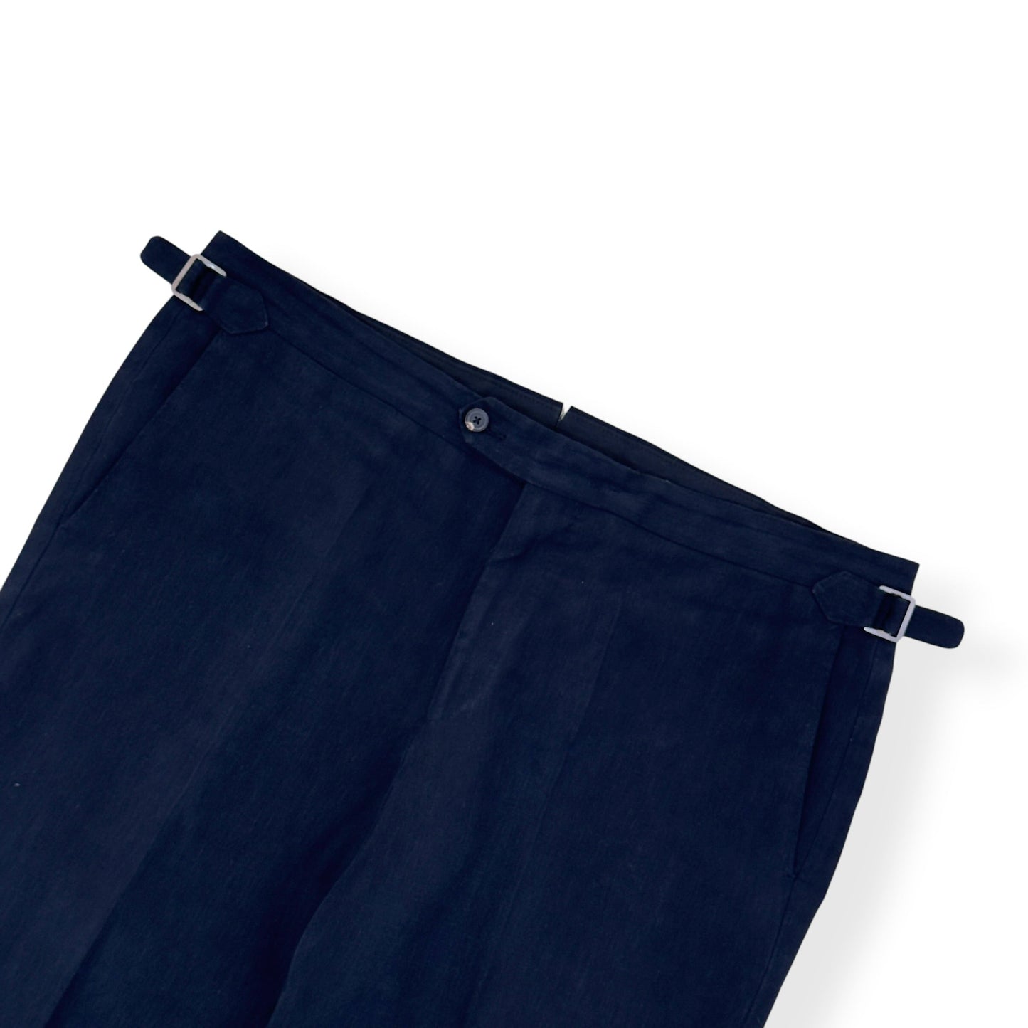 THOM SWEENEY LINEN TROUSER BLACK 52 / XL | XL, Black