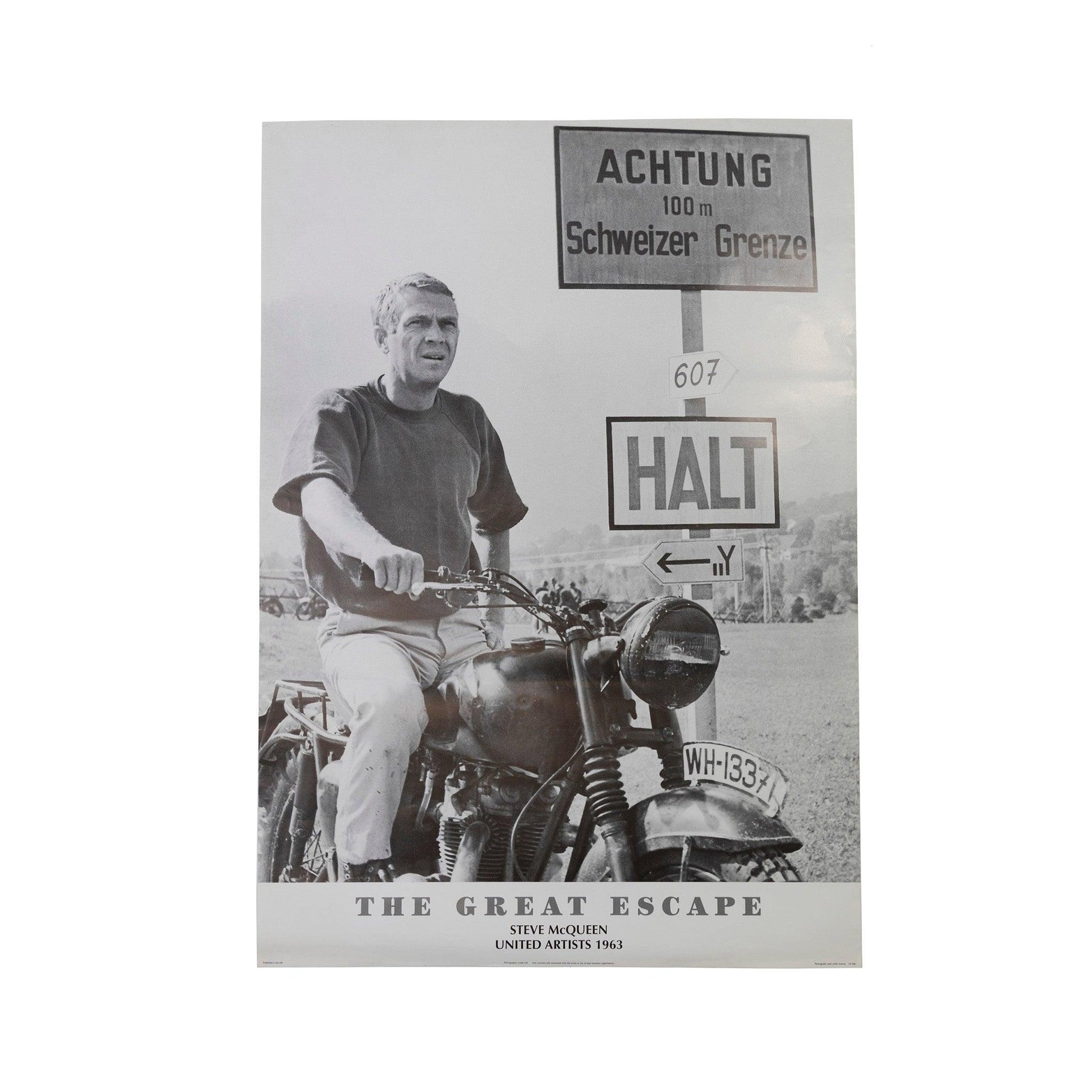 The Great Escape Steve Mcqueen Poster - Known Source