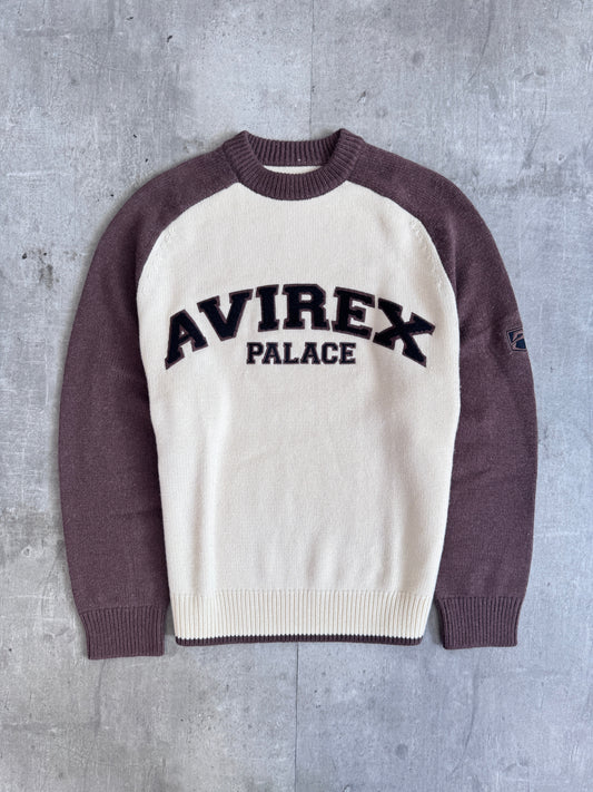PALACE AVIREX KNIT CAKED BROWN