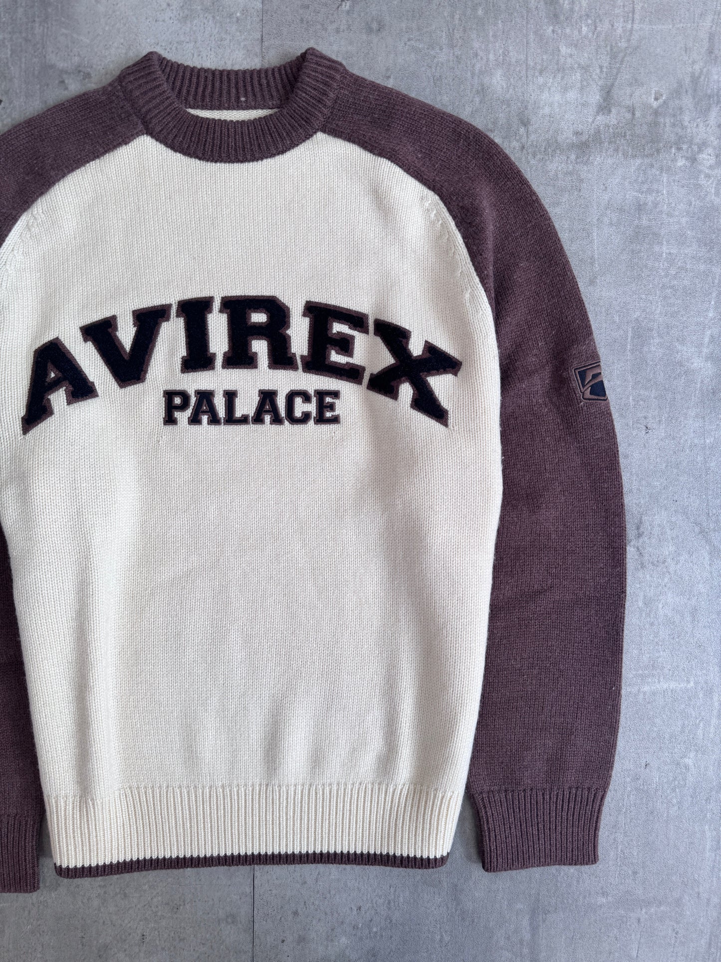 PALACE AVIREX KNIT CAKED BROWN