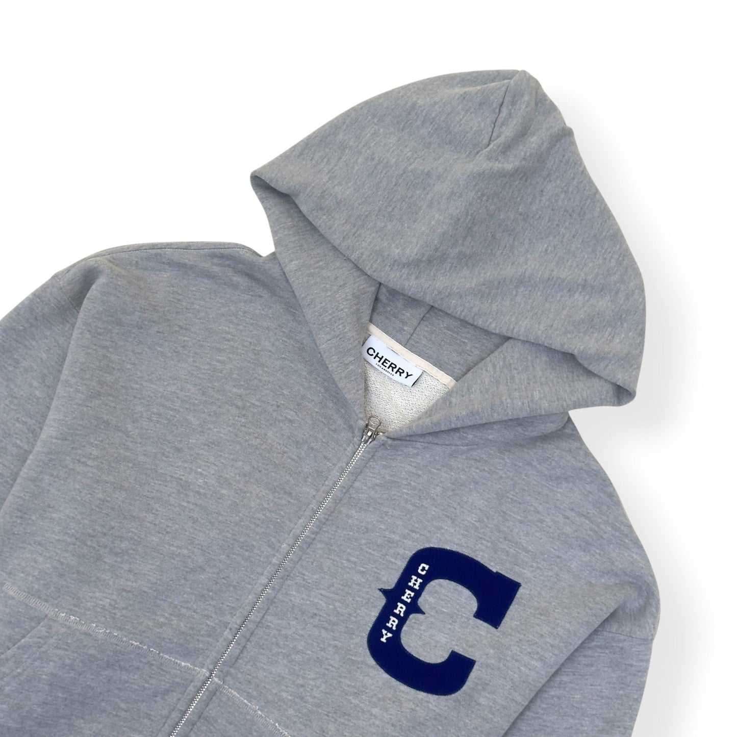 CHERRY LA ZIP-UP HOODIE GREY / BLUE XL | XL, Blue