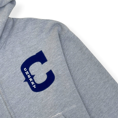 CHERRY LA ZIP-UP HOODIE GREY / BLUE XL | XL, Blue