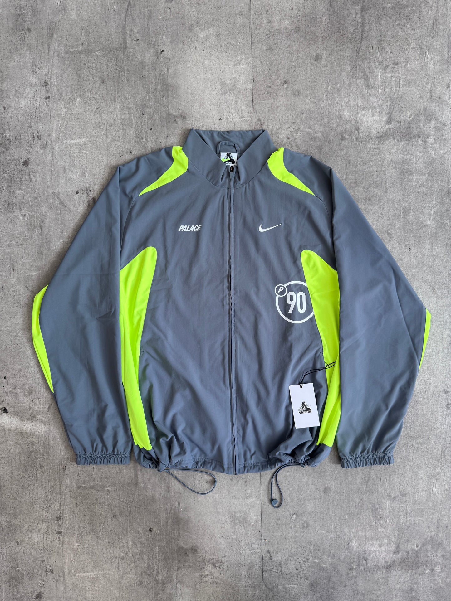 PALACE NIKE TOTAL P90 TRACK JACKET GREY