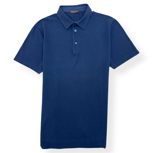 LORO PIANA COTTON POLO SHIRT NAVY XL | XL, Navy
