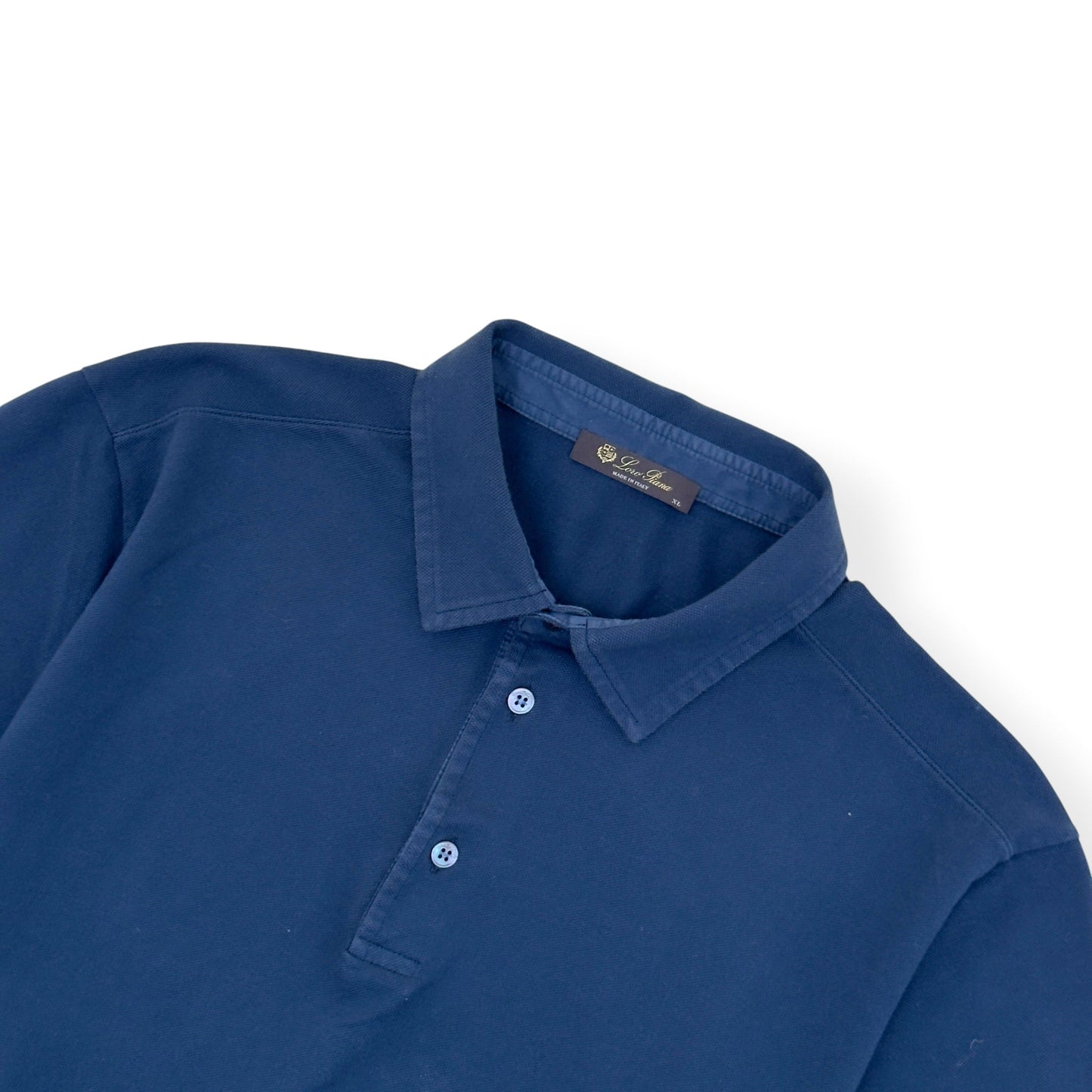 LORO PIANA COTTON POLO SHIRT NAVY XL | XL, Navy
