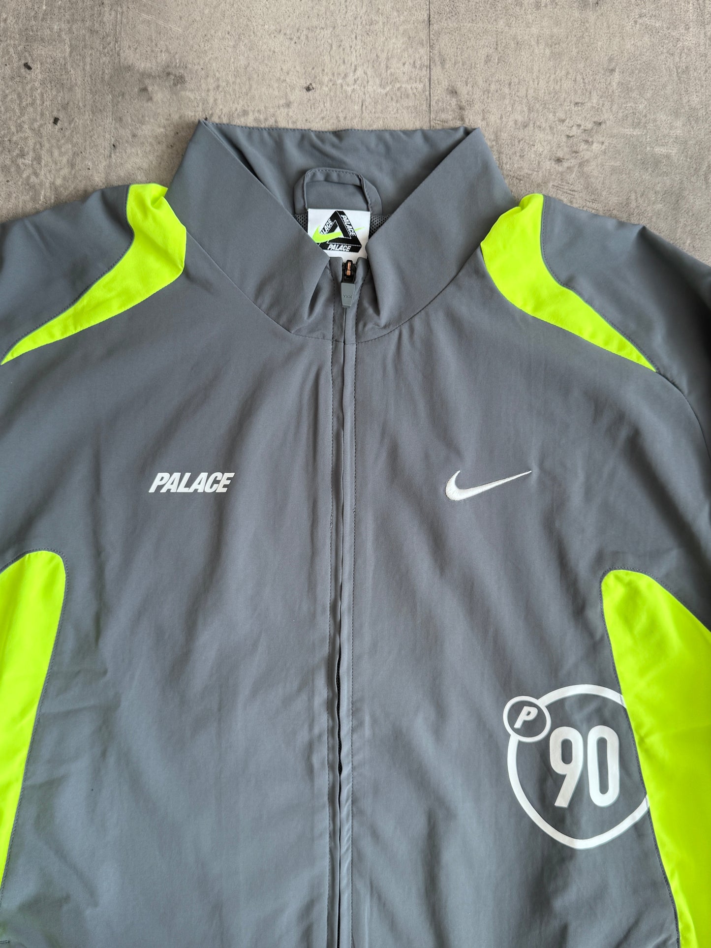 PALACE NIKE TOTAL P90 TRACK JACKET GREY