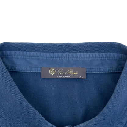 LORO PIANA COTTON POLO SHIRT NAVY XL | XL, Navy