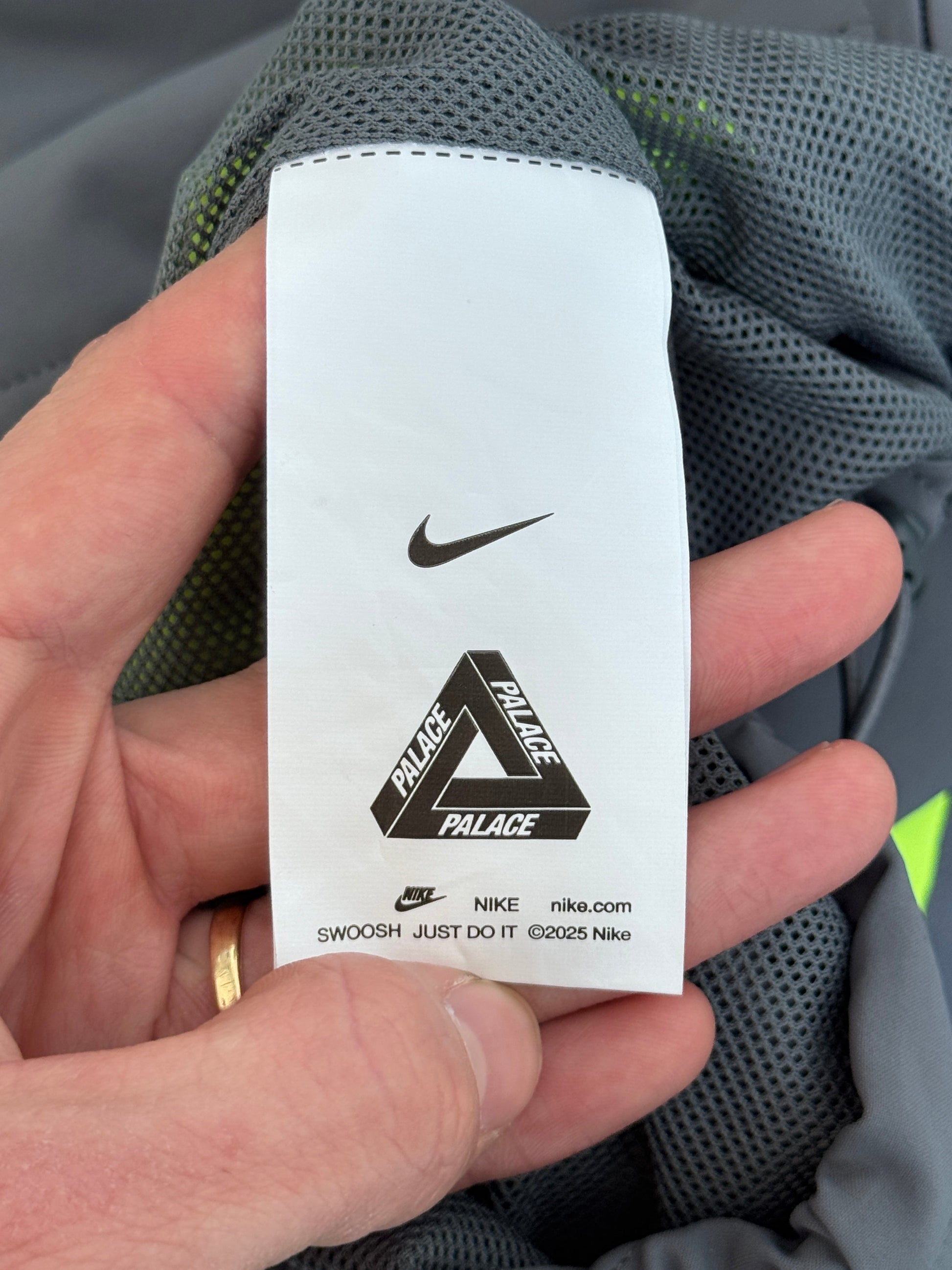 PALACE NIKE TOTAL P90 TRACK JACKET GREY | Large, Grey