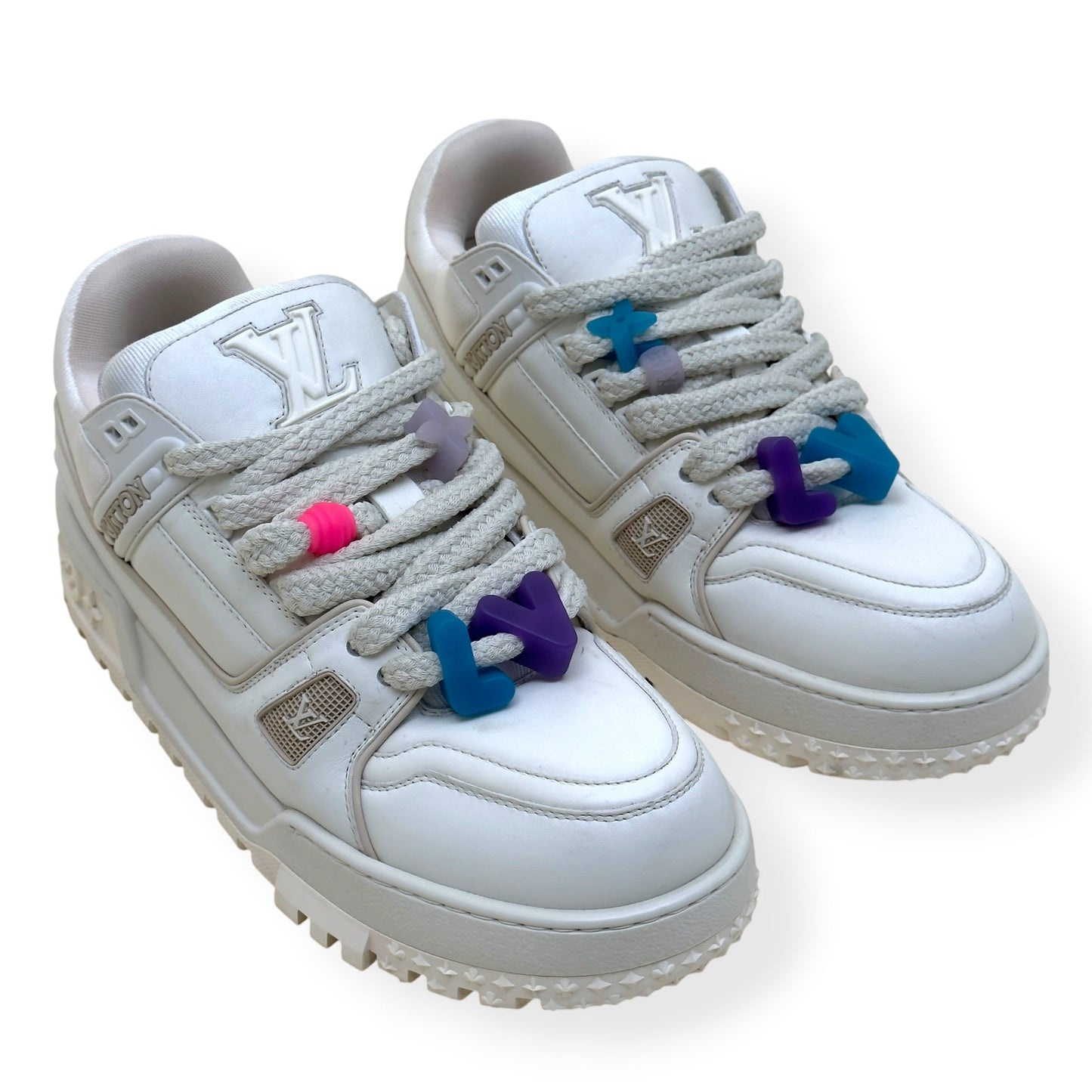 LOUIS VUITTON TRAINER MAXI SNEAKER WHITE UK10 | UK 10, White