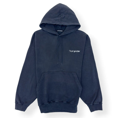 COLE BUXTON GRAPHIC PRINT HOODIE BLACK / WHITE L | Large, Black