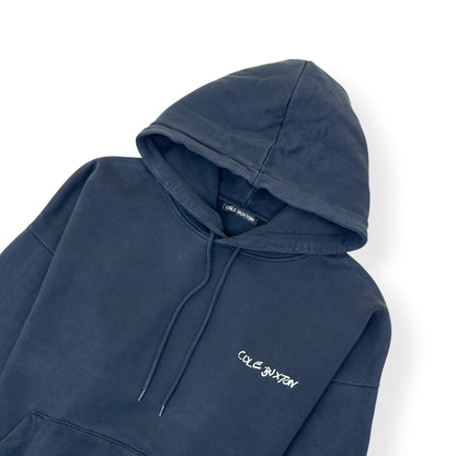 COLE BUXTON GRAPHIC PRINT HOODIE BLACK / WHITE L | Large, Black