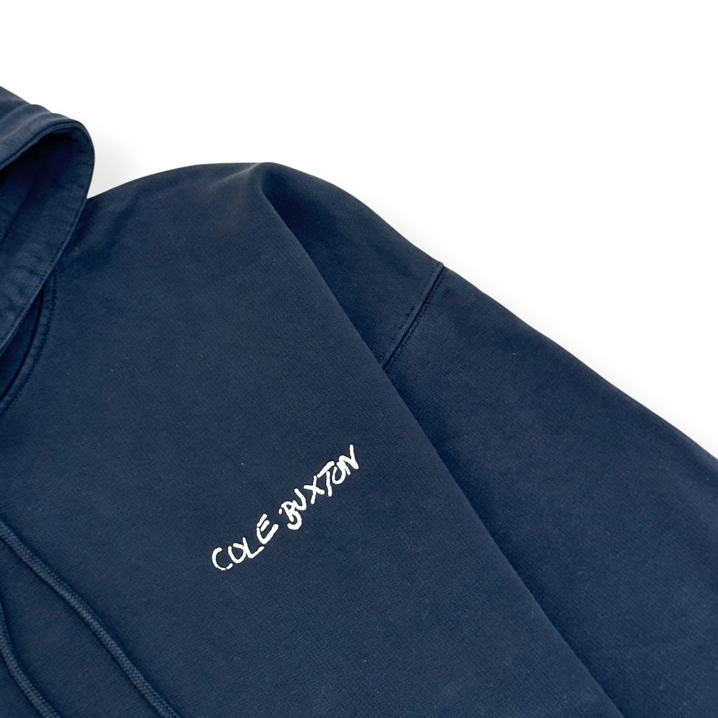 COLE BUXTON GRAPHIC PRINT HOODIE BLACK / WHITE L | Large, Black