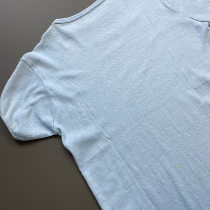 Vintage Blue 60s/70s Fitted T-Shirt | Medium, Blue