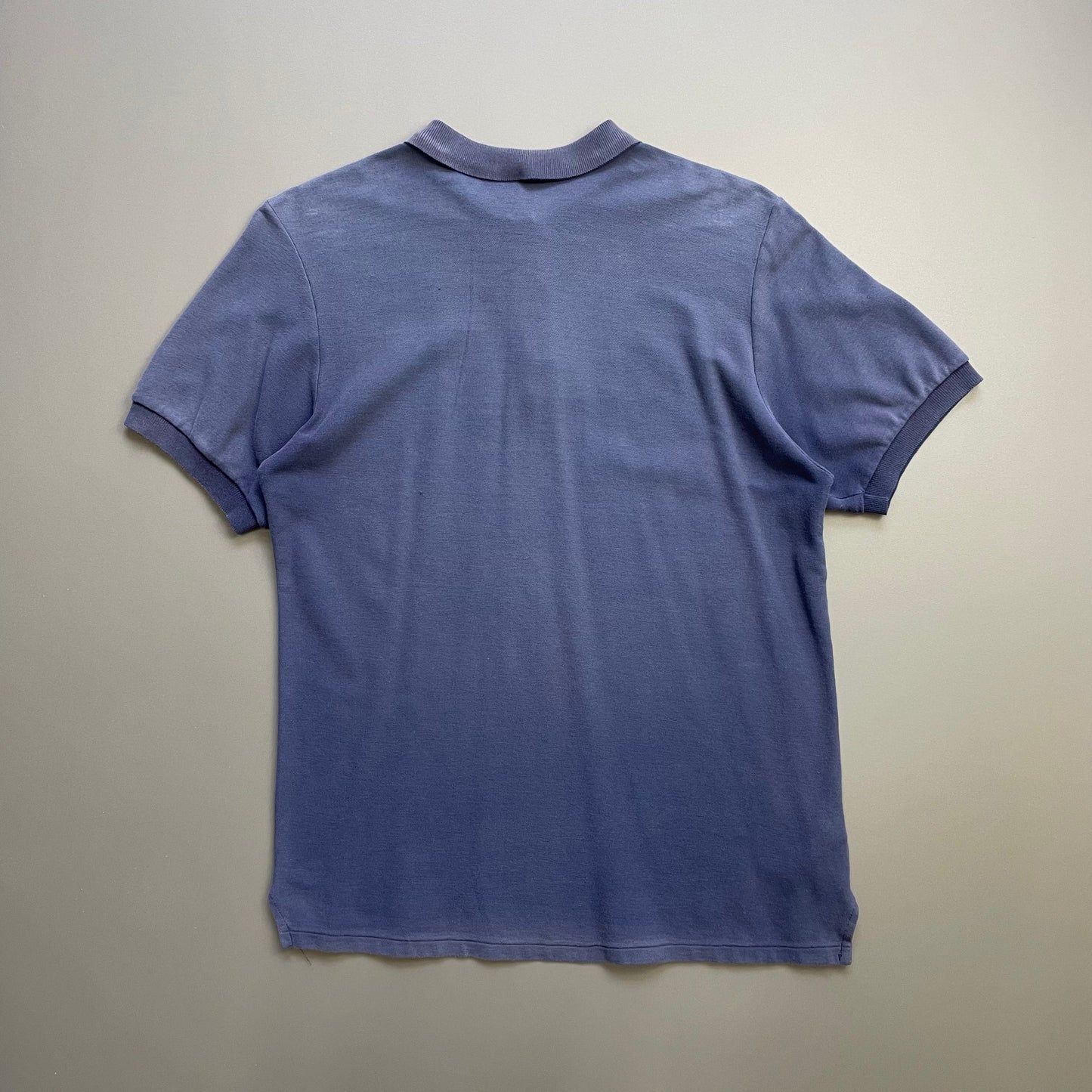 Vintage St Michael Navy 80s Faded Polo Shirt | Medium, Navy