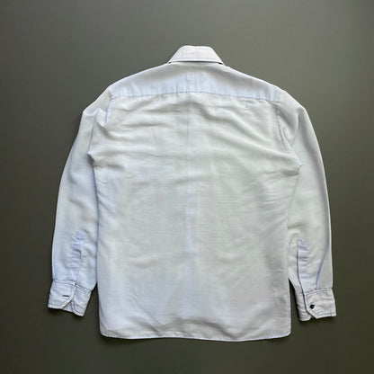 Vintage Blue Chard of London Translucent Shirt | Large, Blue