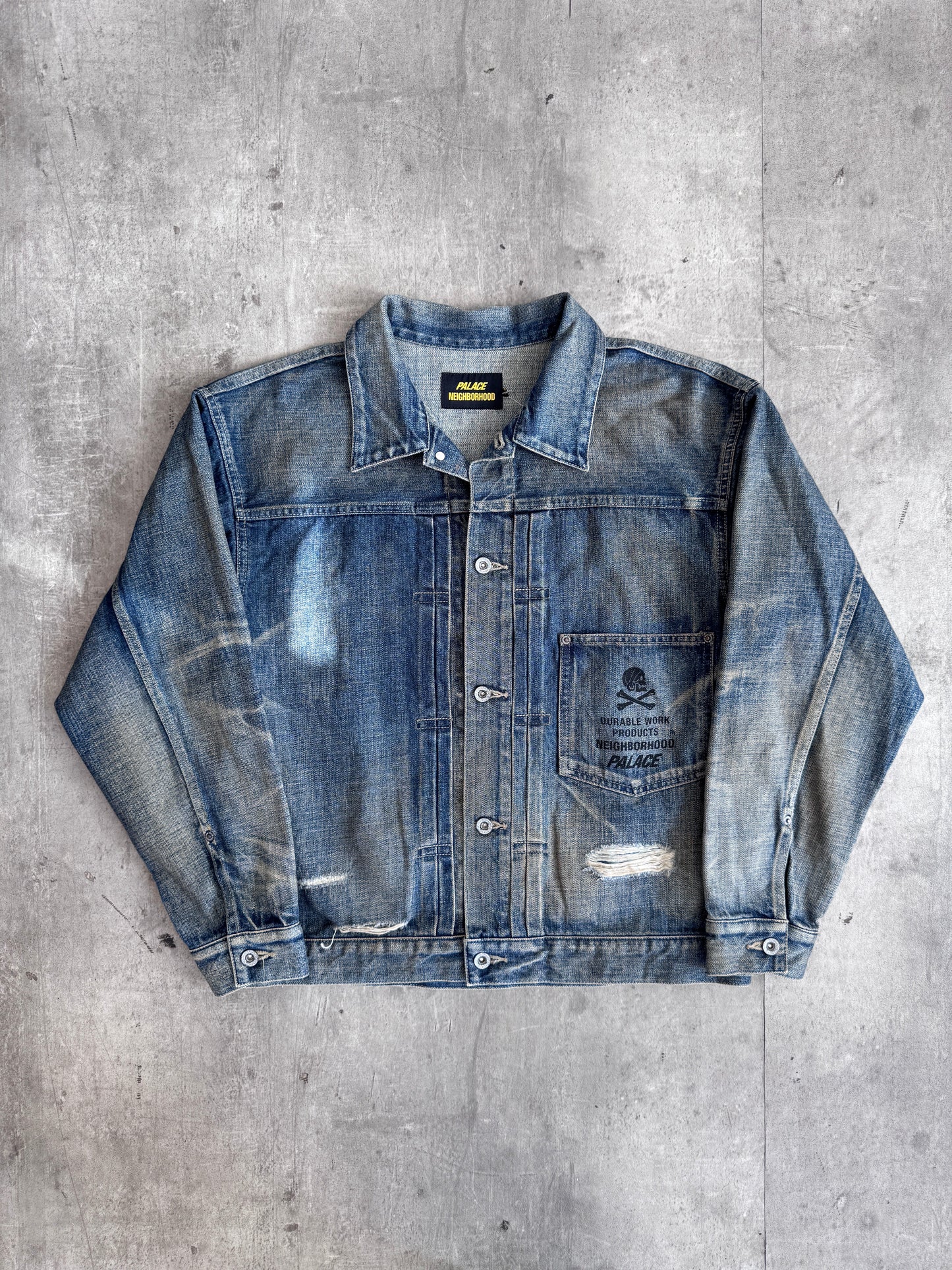 PALACE NEIGHBORHOOD SAVAGE DENIM JACKET INDIGO