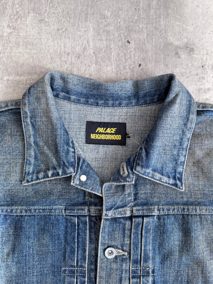 PALACE NEIGHBORHOOD SAVAGE DENIM JACKET INDIGO