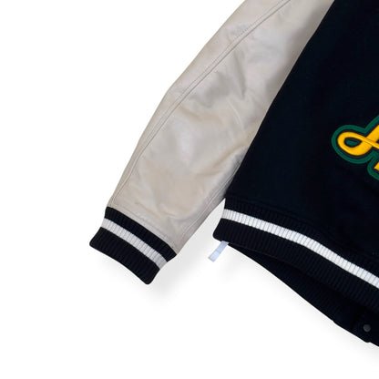 OFF-WHITE LOGO PATCH VARSITY JACKET BLACK / WHITE / YELLOW 52 / L | Large, Multicoloured