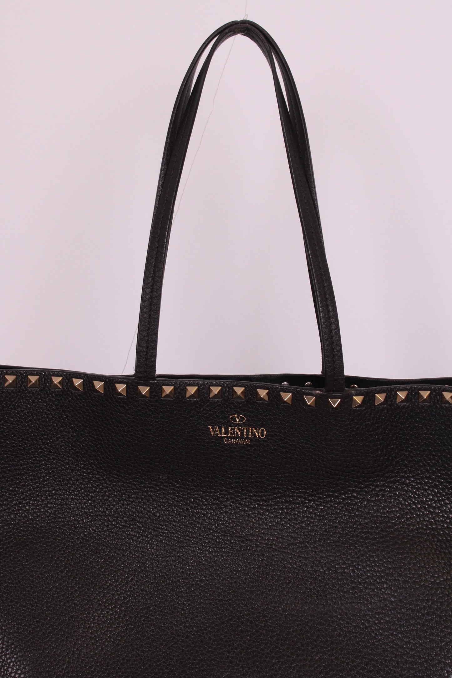 Valentino Rockstud tote black grained large | O/S, Black