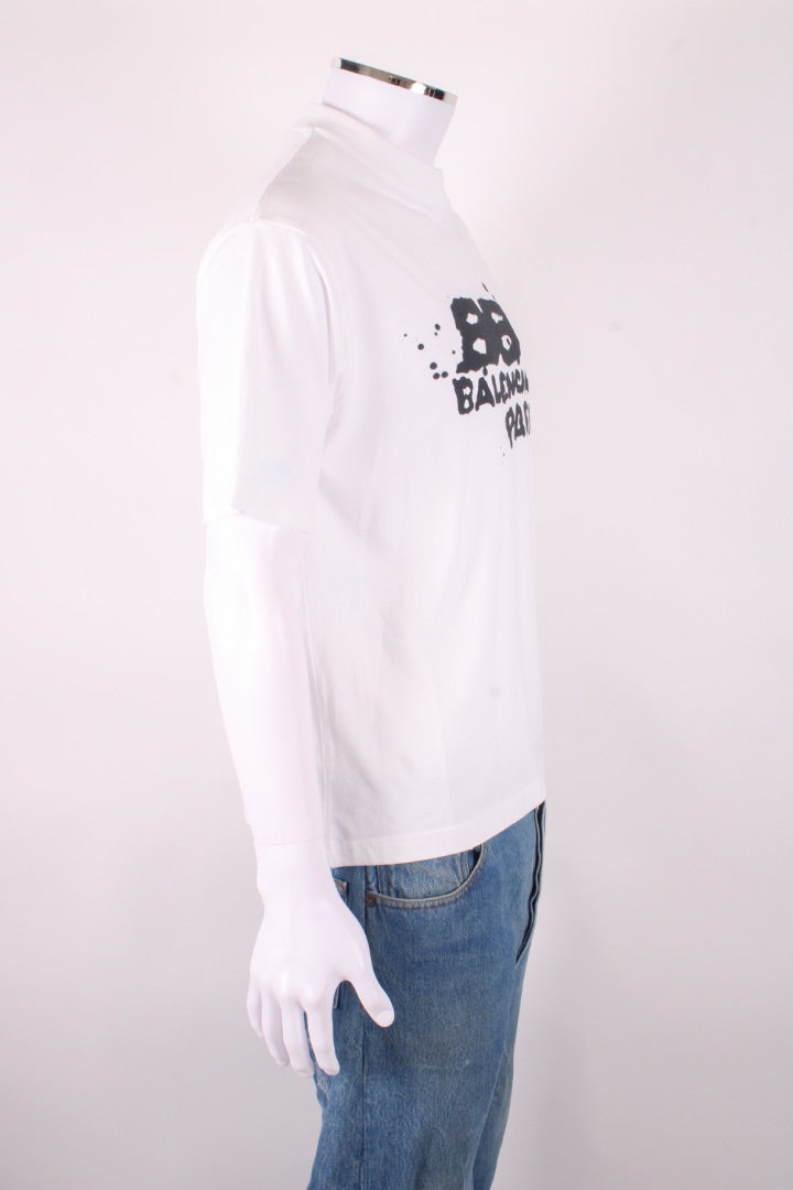 Balenciaga Graffiti Logo T-shirt White/ Black XXS | XXS, Black