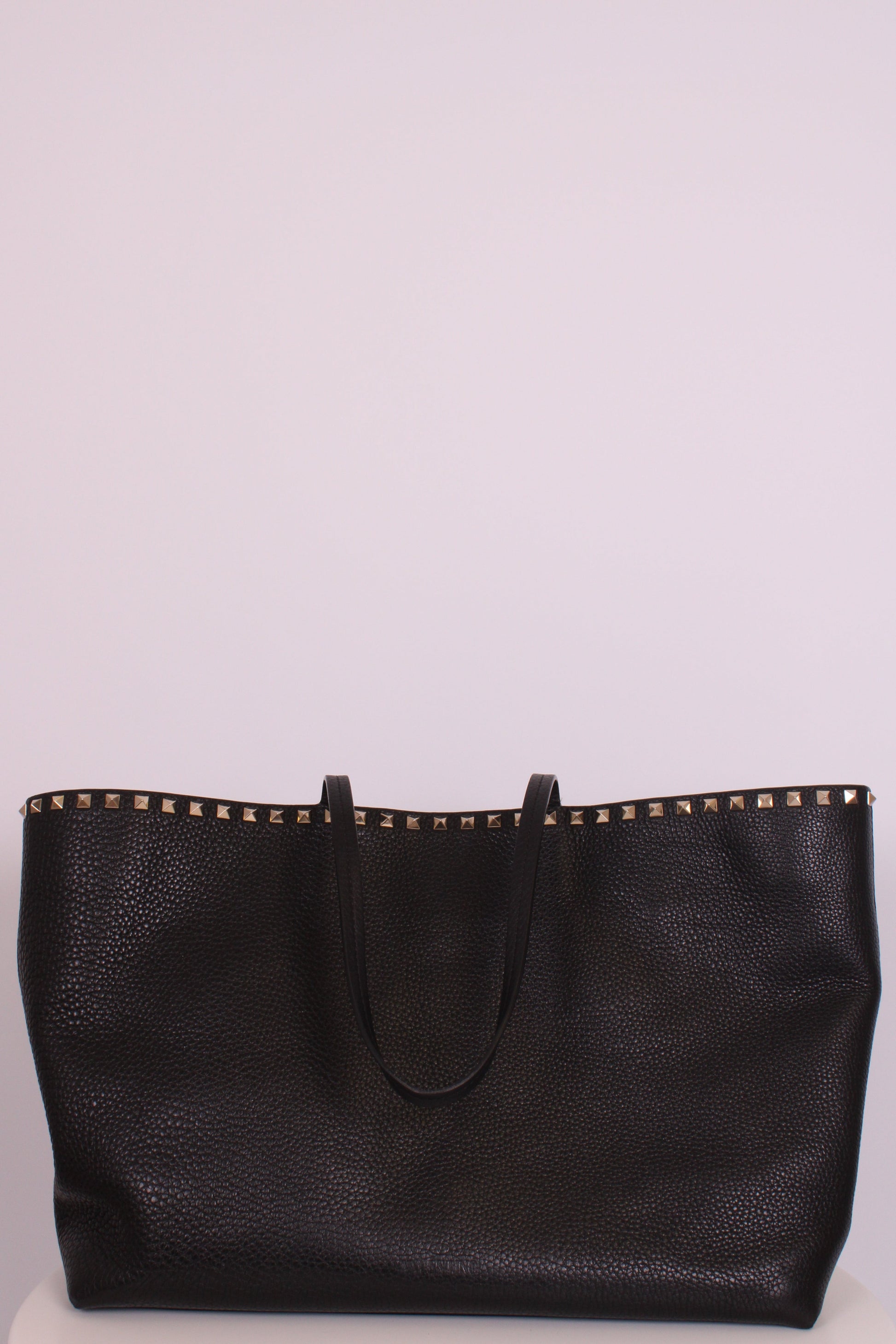 Valentino Rockstud tote black grained large | O/S, Black