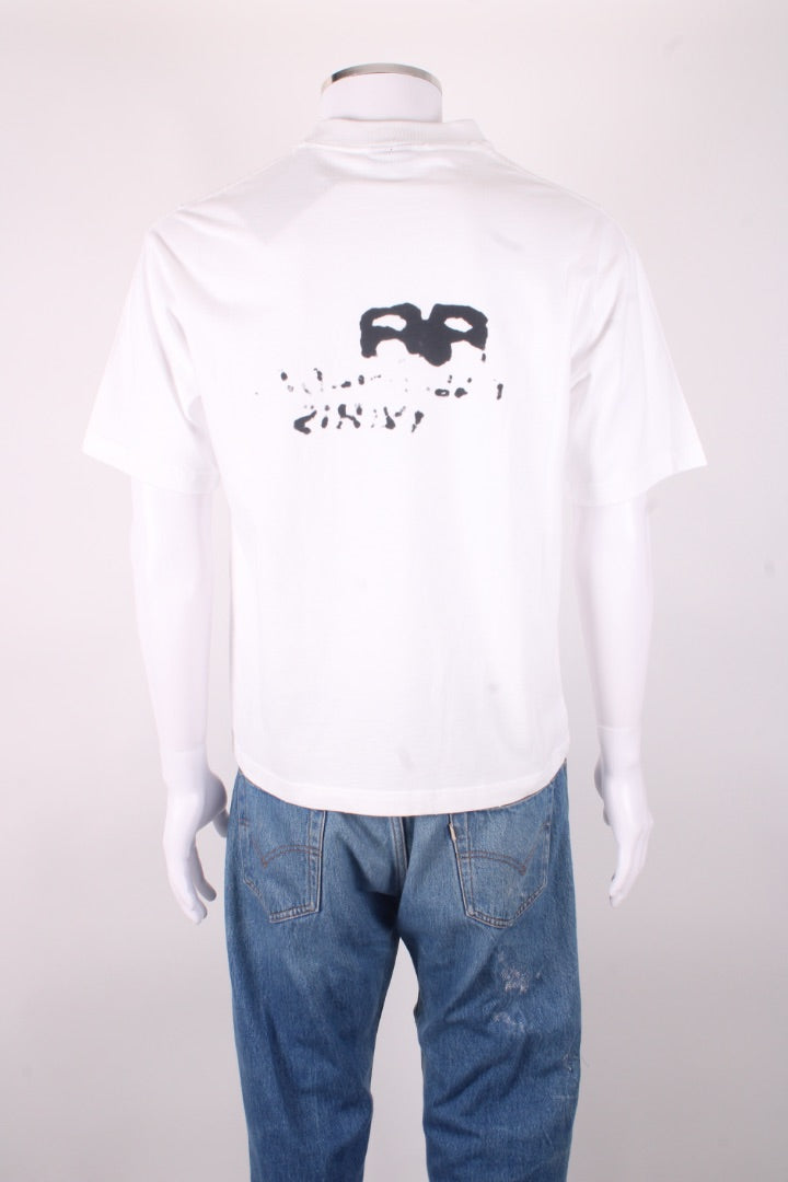 Balenciaga Graffiti Logo T-shirt White/ Black XXS | XXS, Black