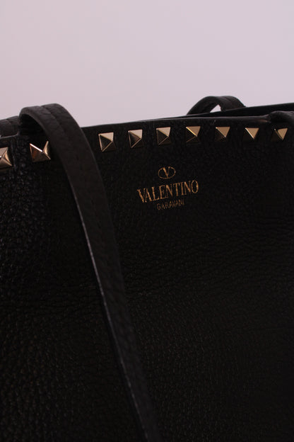 Valentino Rockstud tote black grained large | O/S, Black
