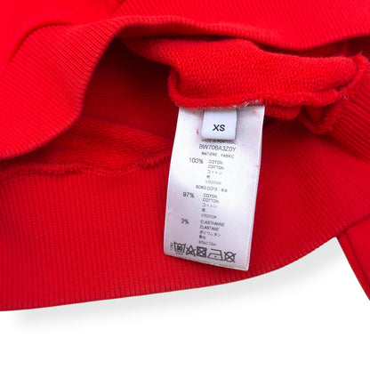 GIVENCHY LOGO HOODIE RED XS | XS, Red