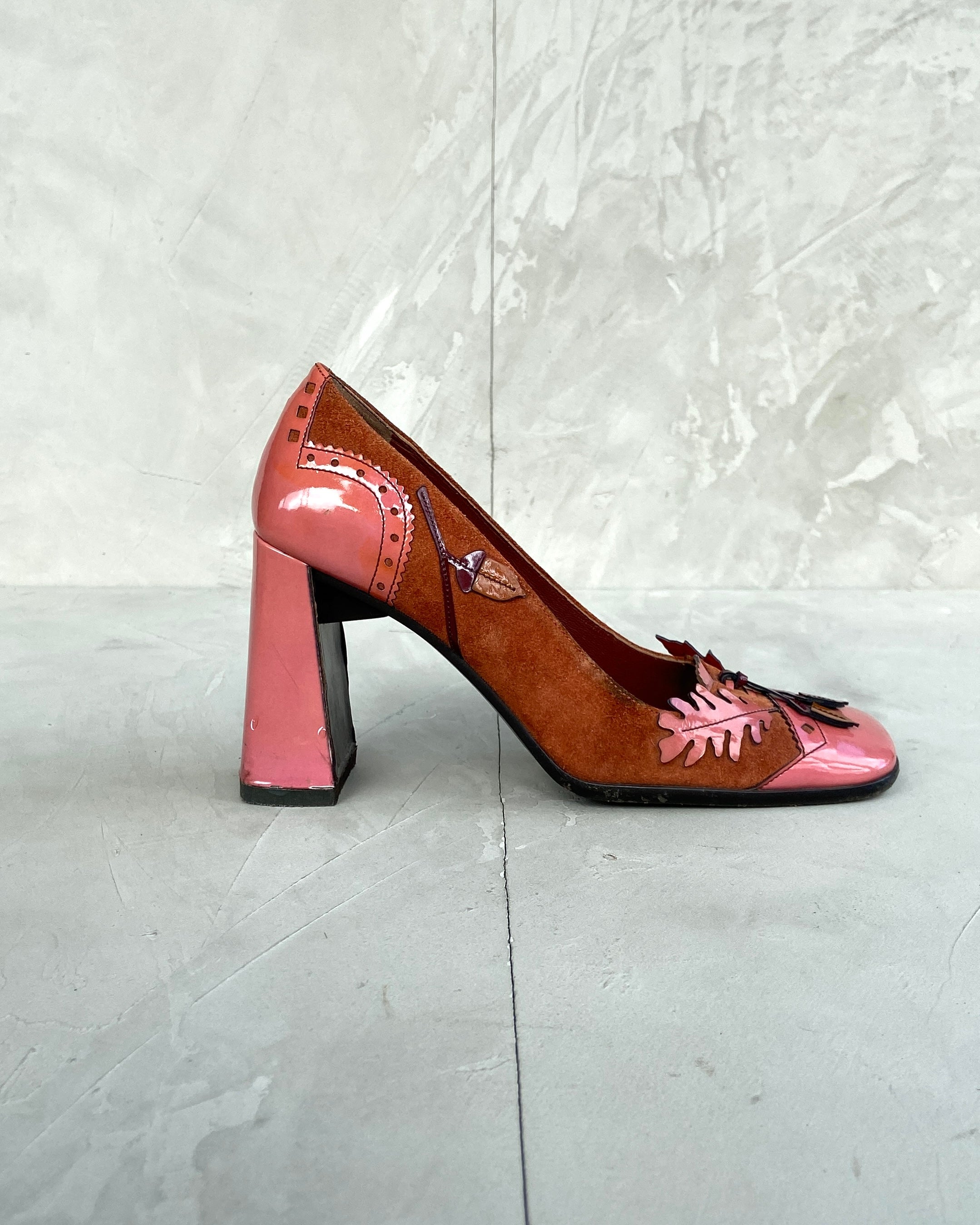 PRADA AW99 PATENT LEATHER BLOCK HEELS - EU 37 – Known Source