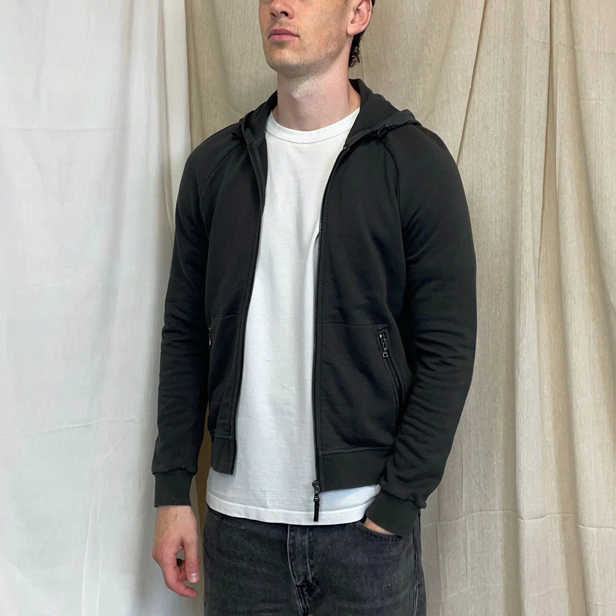 トップス Prada Sport Khaki Grey 2014 Nylon Hoodie Prada Sport Khaki Grey 2014 Nylon Hoodie