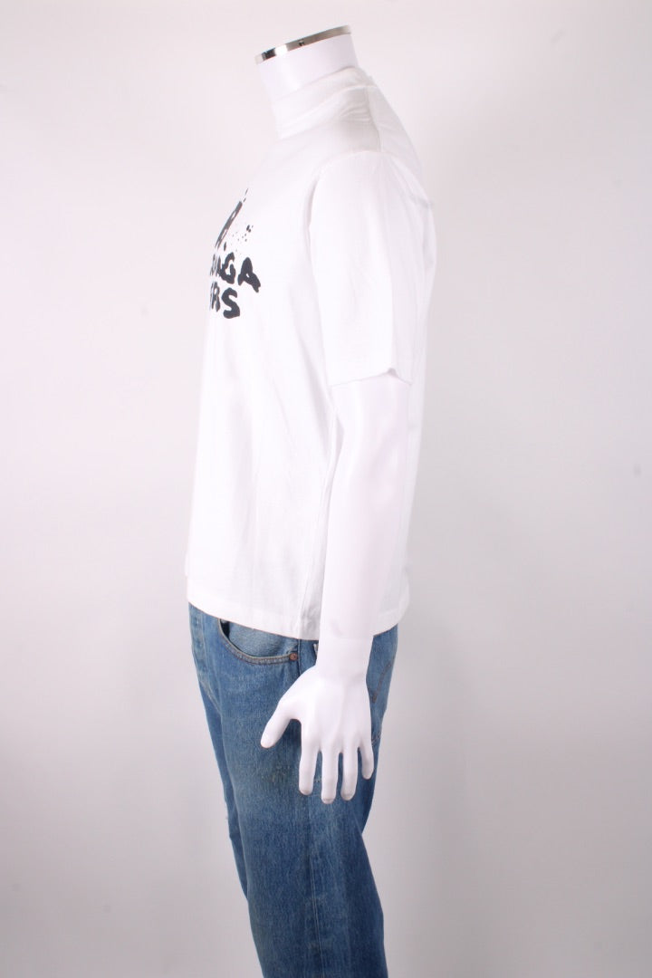 Balenciaga Graffiti Logo T-shirt White/ Black XXS | XXS, Black