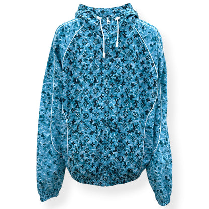 LOUIS VUITTON POINTILLISM MONOGRAM WINDBREAKER JACKET BLUE 50 / M | Medium, Blue
